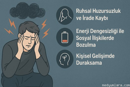 ruhsal huzursuzluk ve irade kaybi: enerji dengesizligi ile sosyal iliskilerde bozulma ve kisisel gelisimde duraksama